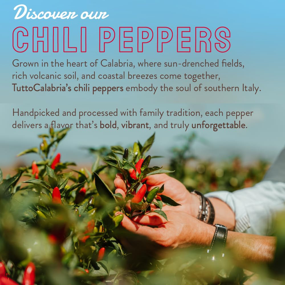 TuttoCalabria gift-ready chili jar complements pantries and gifts with artisanal Calabrian heat.
