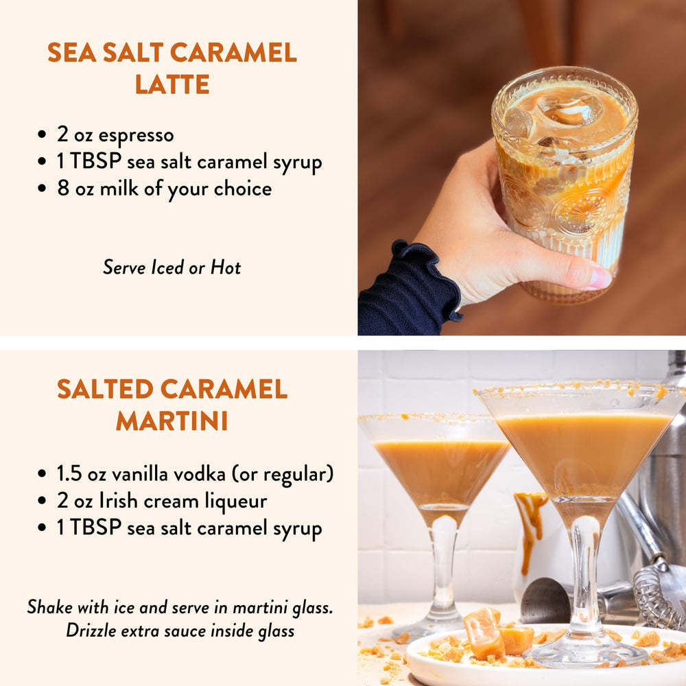Tuturu cocktail glass with syrup drizzle, ideal for caramel cocktails.