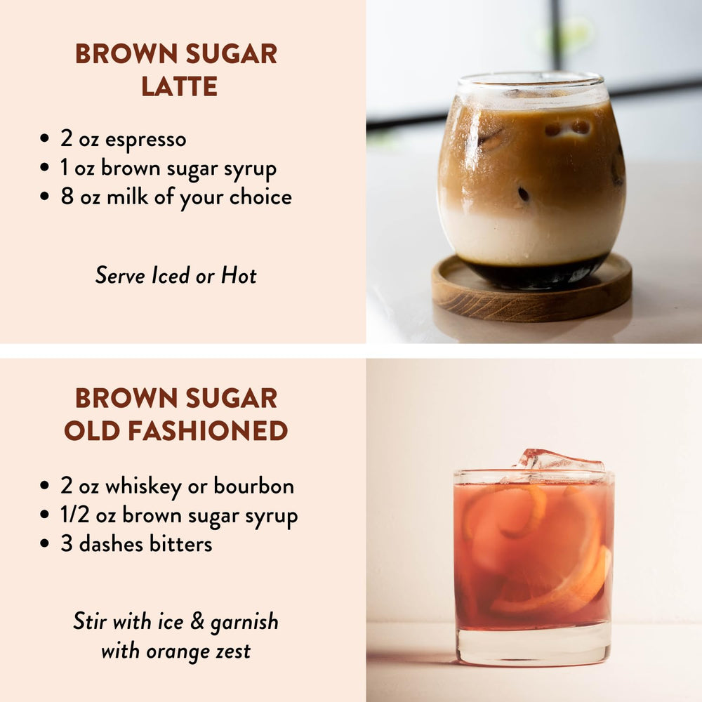 Coffee cup with latte art and Tuturu syrup drizzle