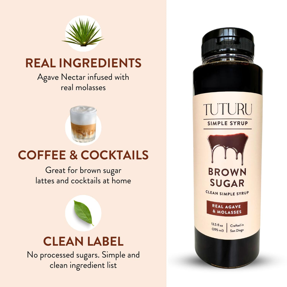 Hand-brewed craftsmanship badge and Tuturu syrup from San Diego