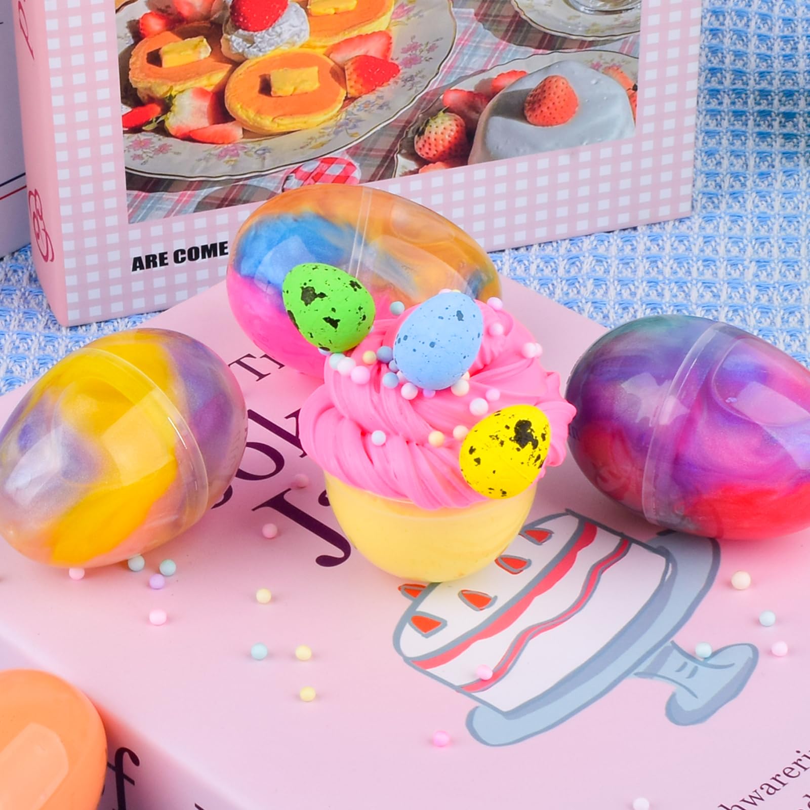 tuupowana Easter slime eggs Colorful Egg Paradise for bright play ideas