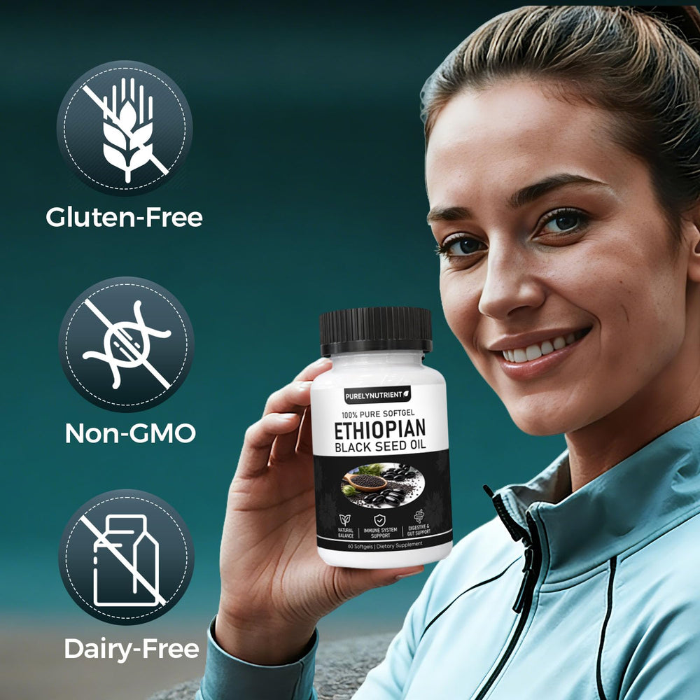TUVAAZ PurelyNutrient softgel packaging display highlights easy dosage and portability.
