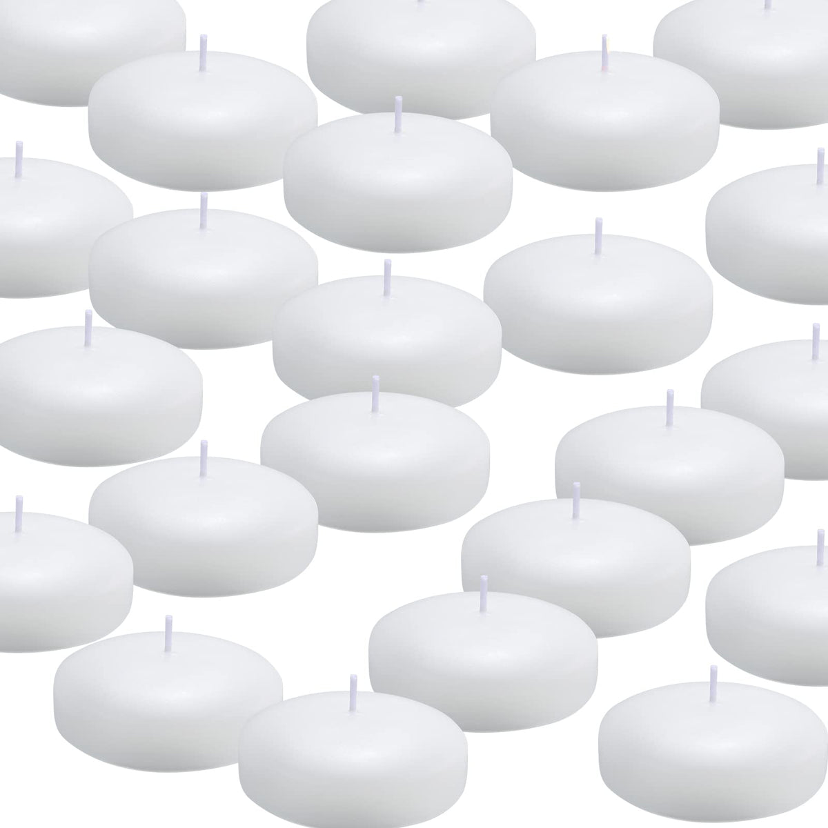 Tuyai floating candle pack-36 provides cohesive wedding decor with warm, soft illumination.