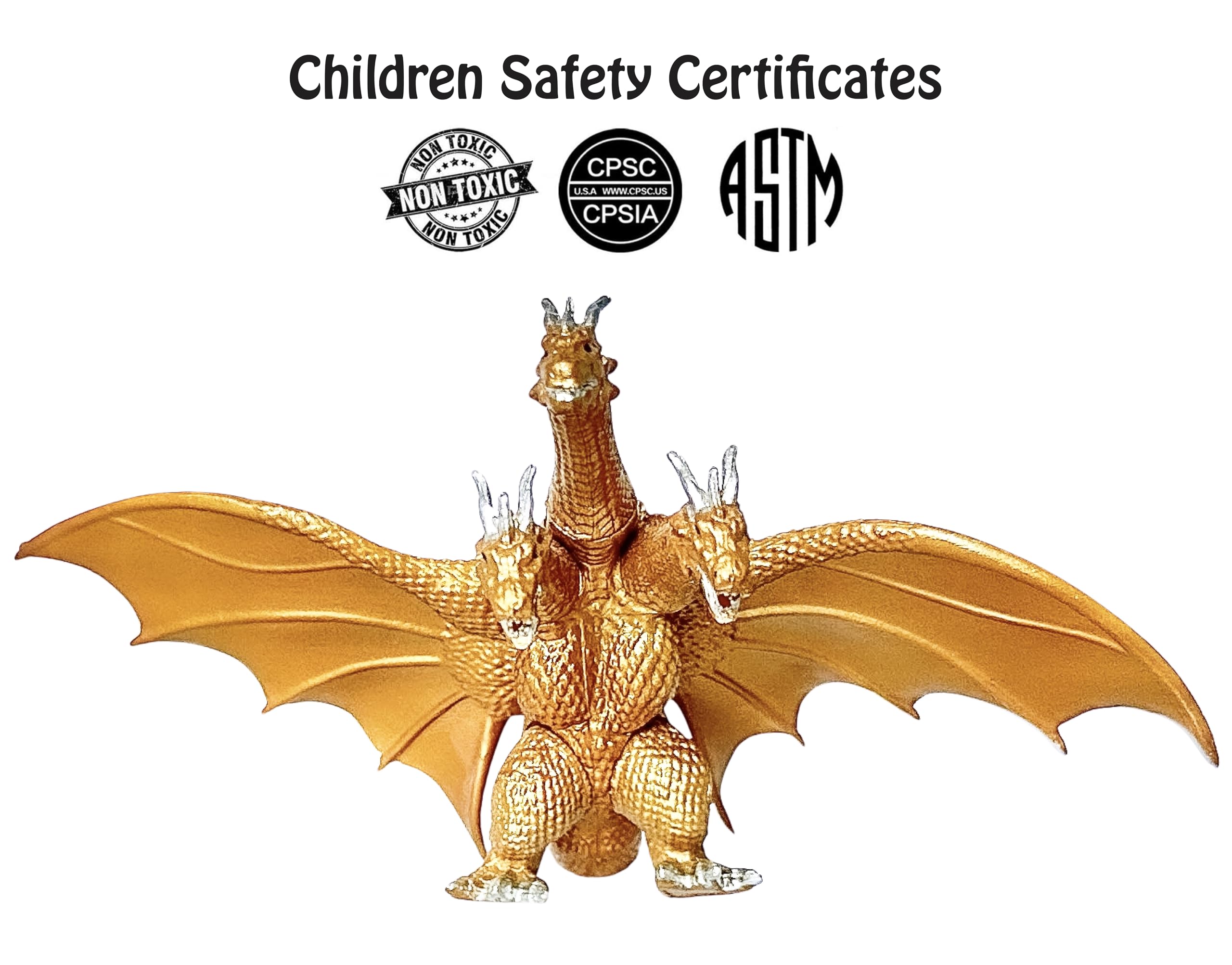 TwCare dinosaur dragon action figures close-up highlighting intricate detail.