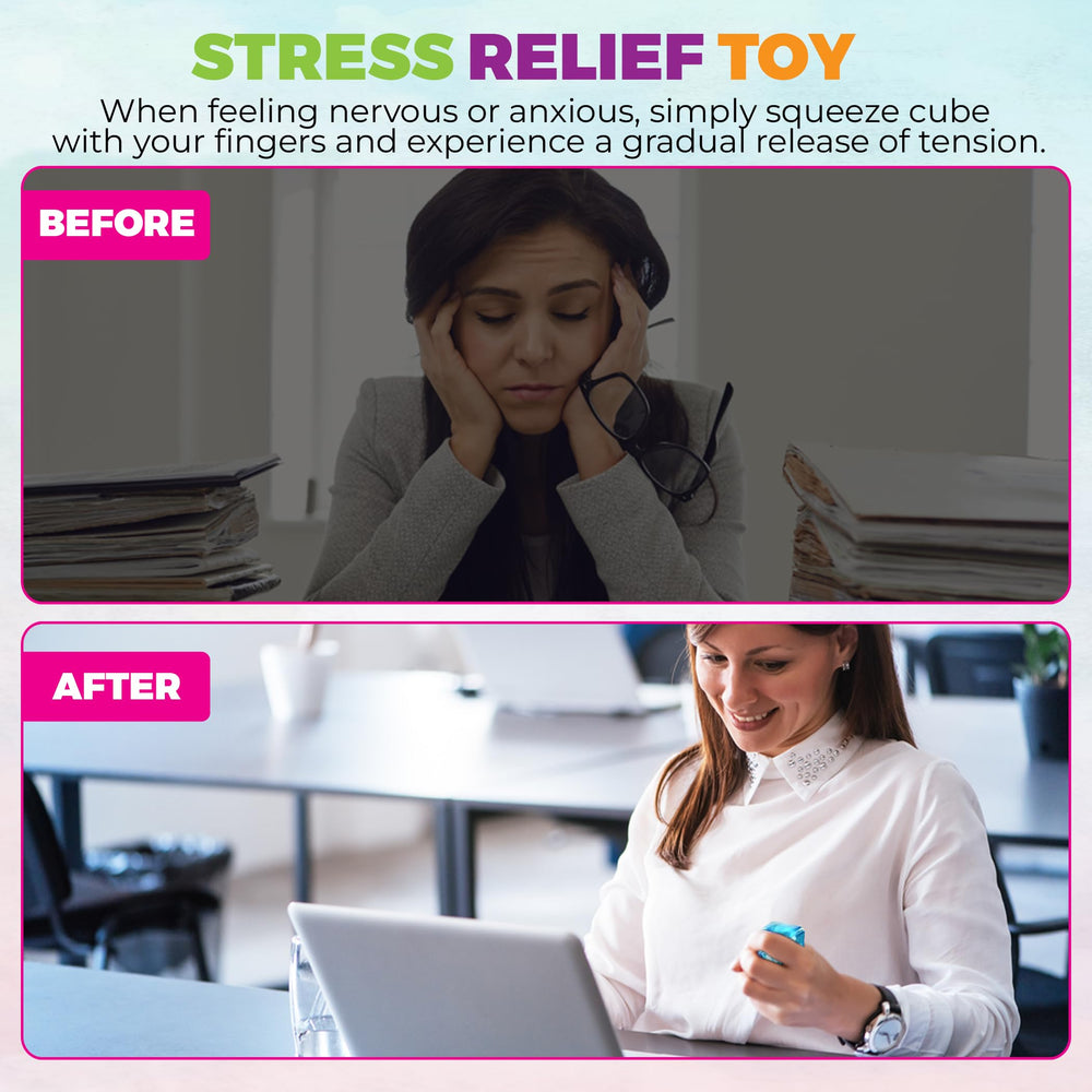 TwCare ice-blue interior stress ball offers tranquil sensory experience.