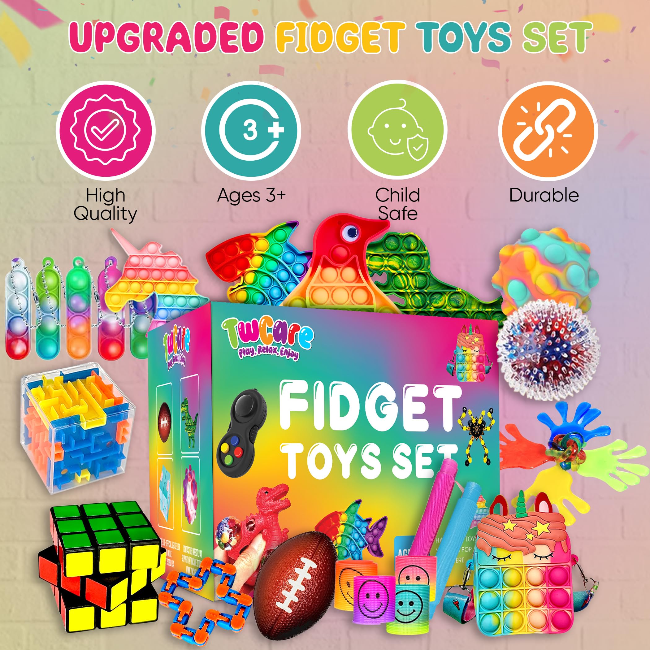 TwCare Infinity Cube compact puzzle cube for fidgety calm and focus