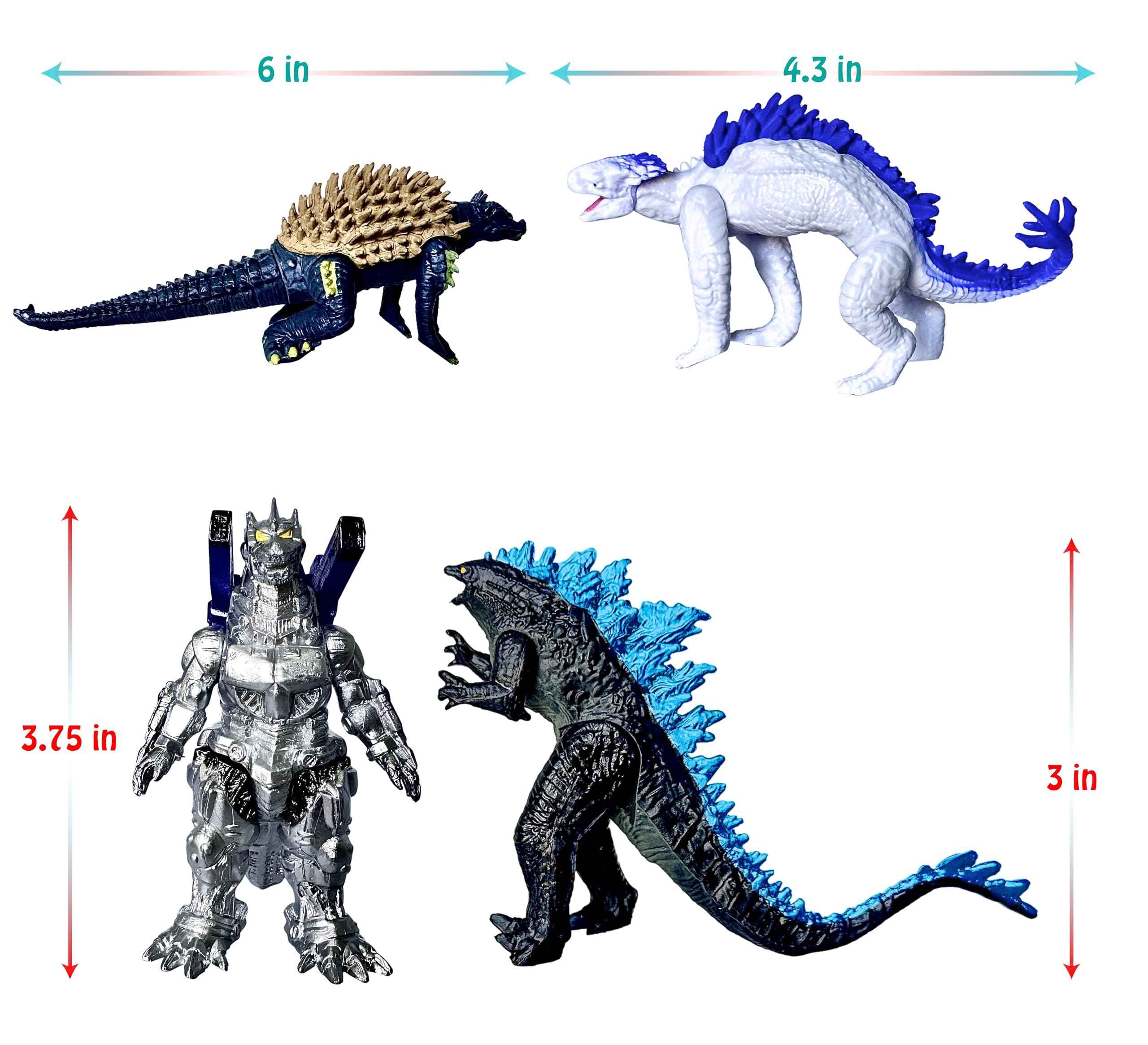 TwCare Mecha King Ghidorah cake topper set creates a dramatic centerpiece.