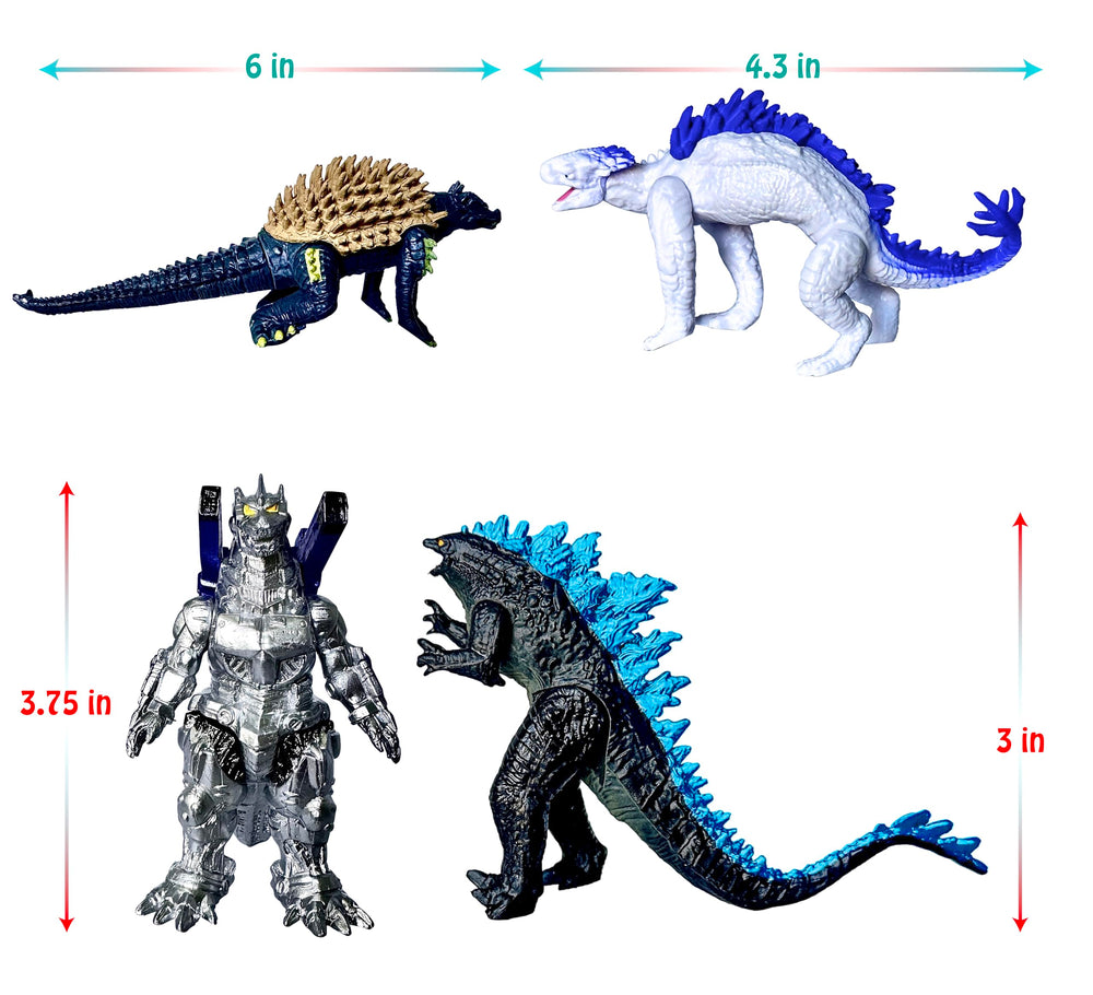 TwCare Mecha King Ghidorah cake topper set creates a dramatic centerpiece.