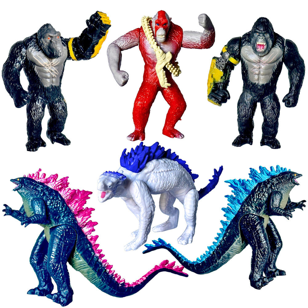 TwCare Monster x Kong figure 01 in a dynamic battle-ready pose for display and play