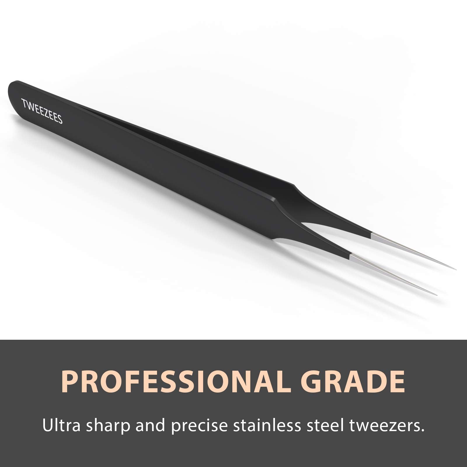 Tweezees precision tweezers with hand-sharpened tips for fine grasping