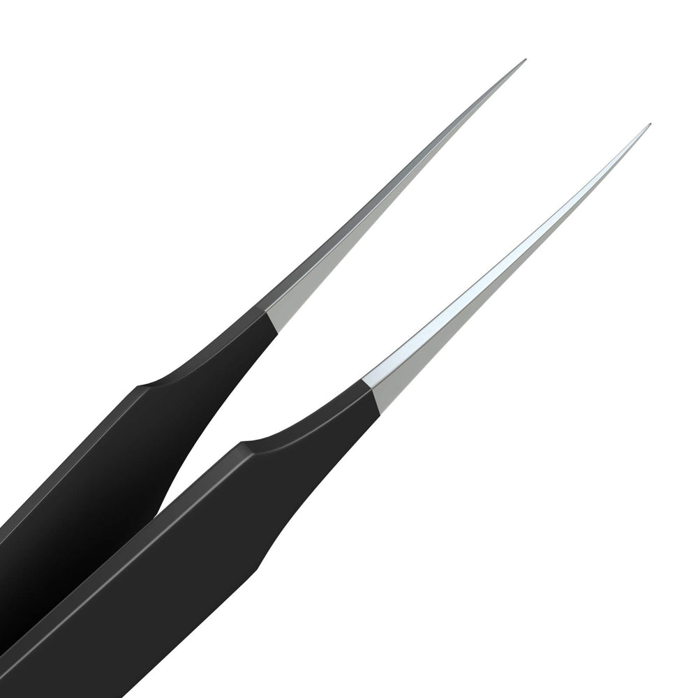 Tweezees stainless steel tweezers close-up showing surgical-grade quality