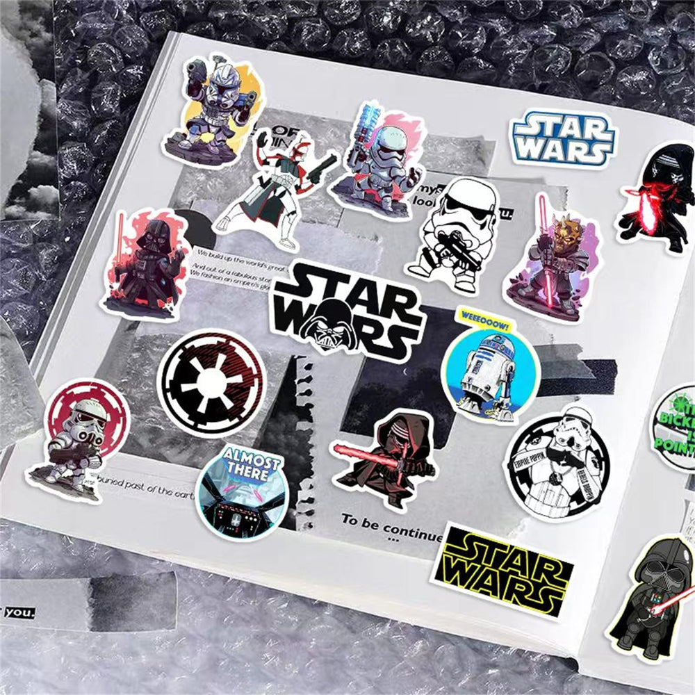 TWGOGOTIC Star Wars stickers closeup print highlights high-definition vibrant artwork