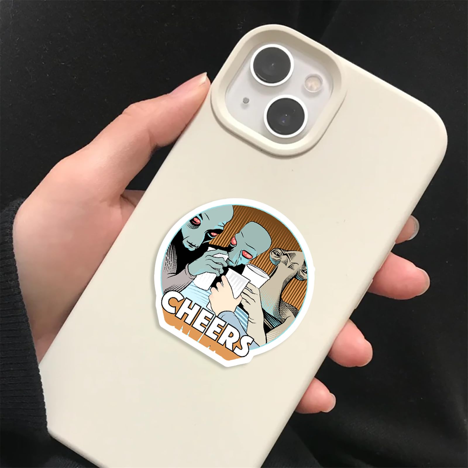 TWGOGOTIC Star Wars stickers waterproof on water bottle demonstrating durability