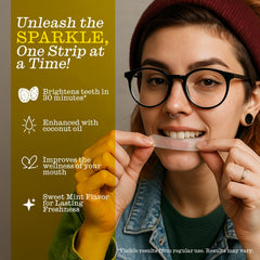 Twice Teeth Whitening Strips being opened for use in a clean routine.