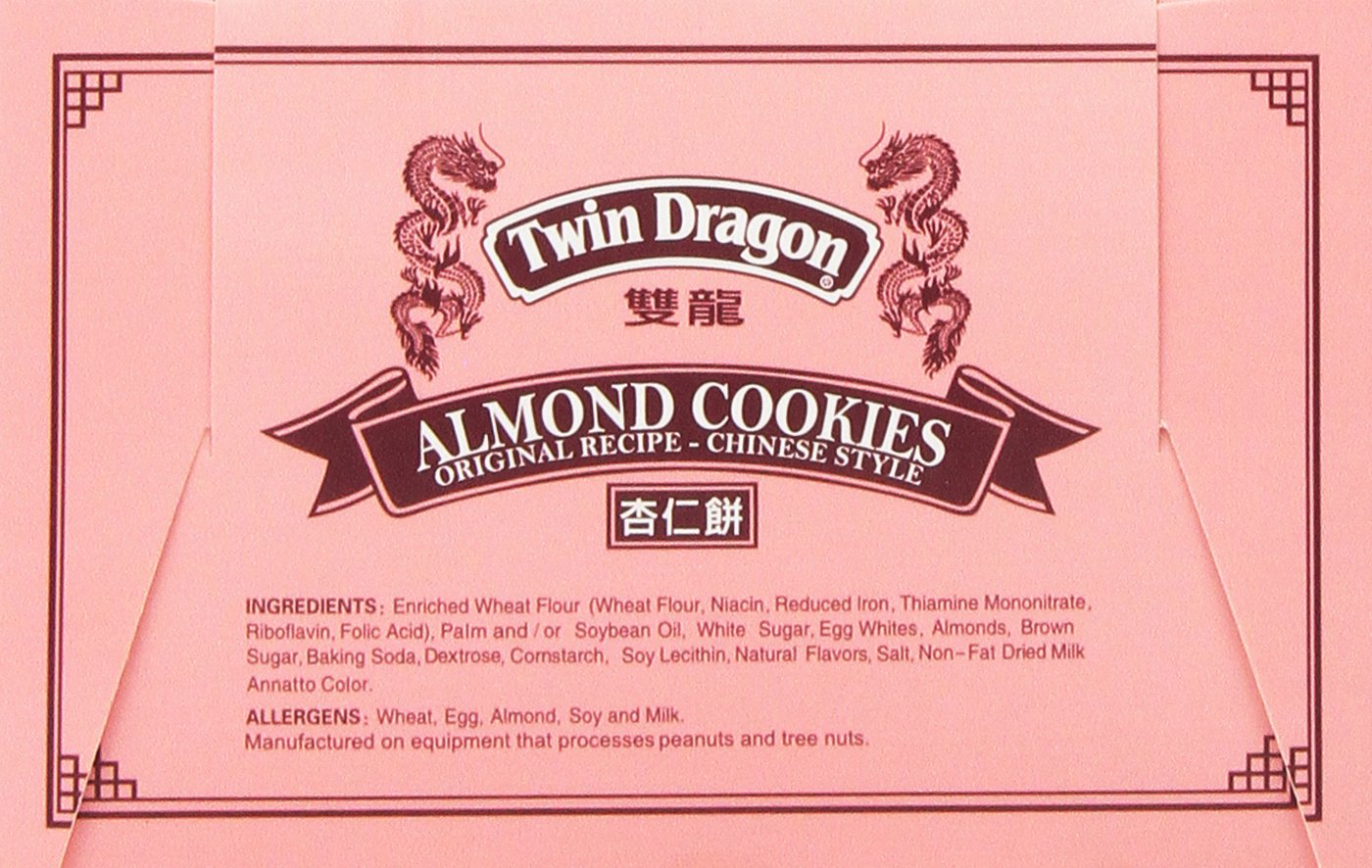 Twin Dragon Almond Cookies on plate, ready for tea service.