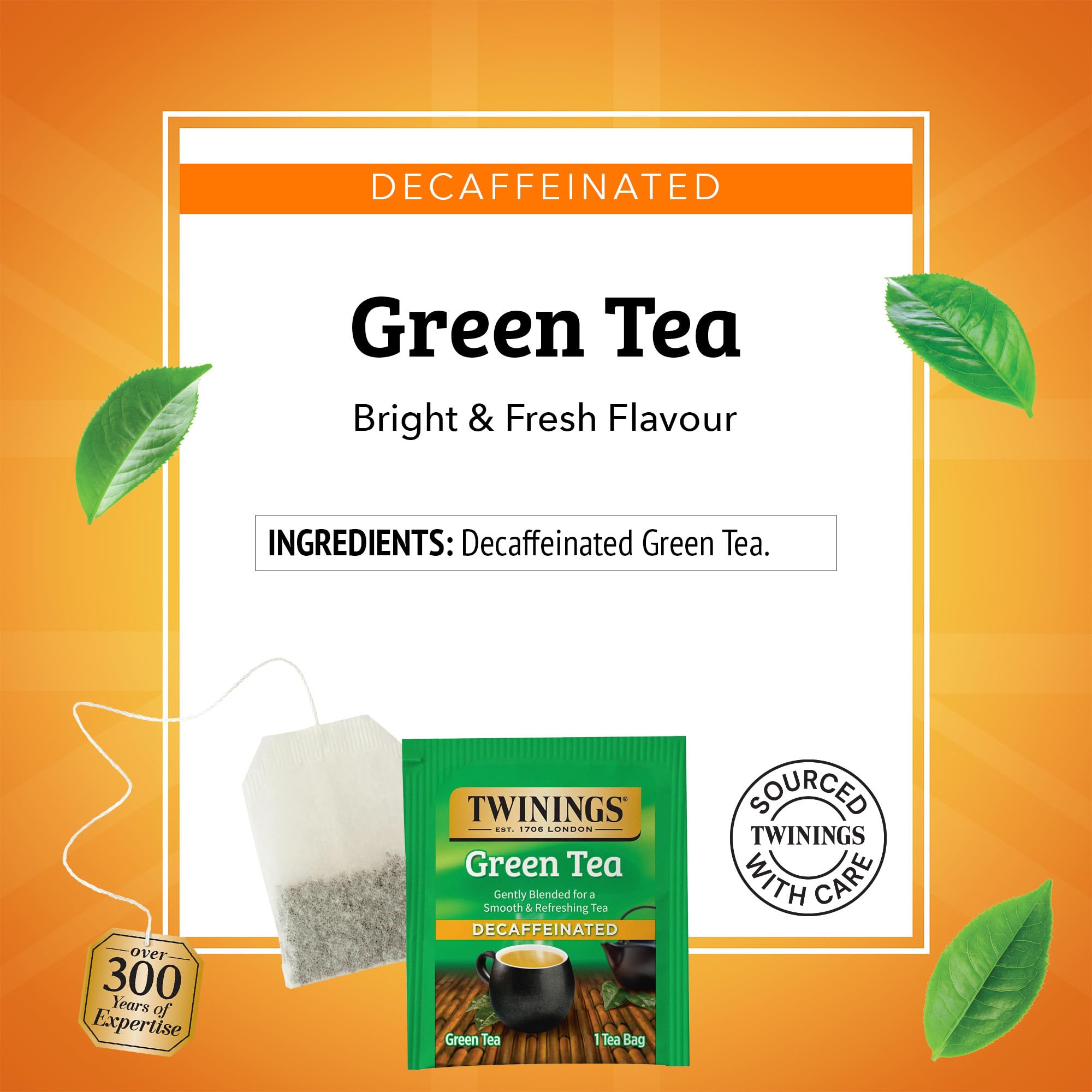 Twinings box with tea bags displayed on a table for easy access.