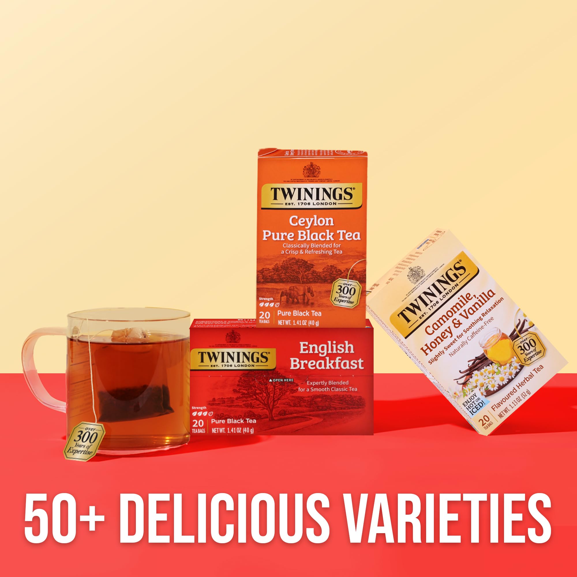 Brewing a satisfying cup of Twinings Ceylon tea, hot or iced.