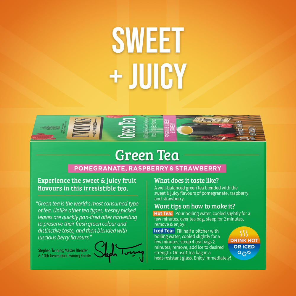 Twinings Green Tea leaves releasing aromatic, fresh notes for a smooth cup.