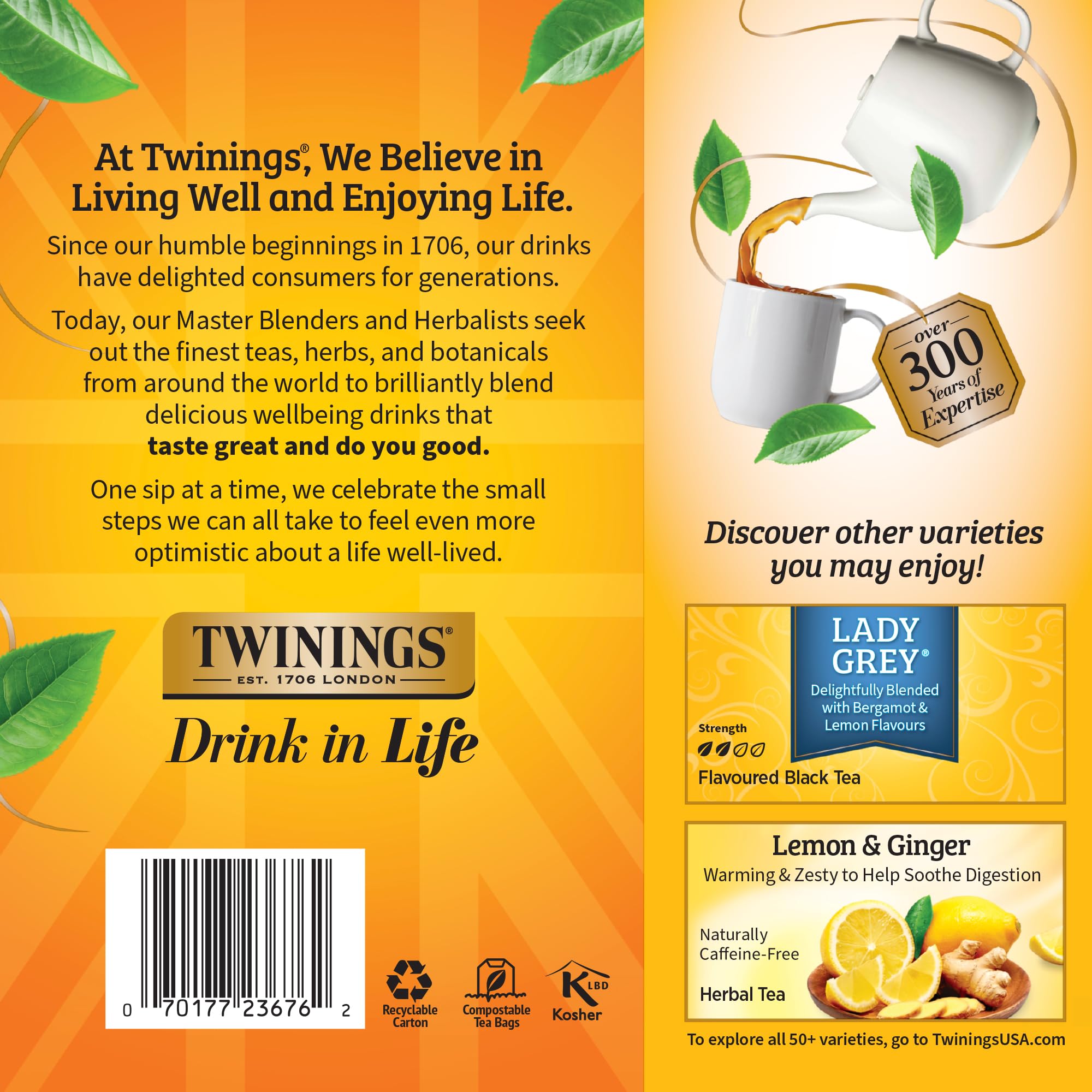 Twinings heritage and history in one cup of Earl Grey tea.