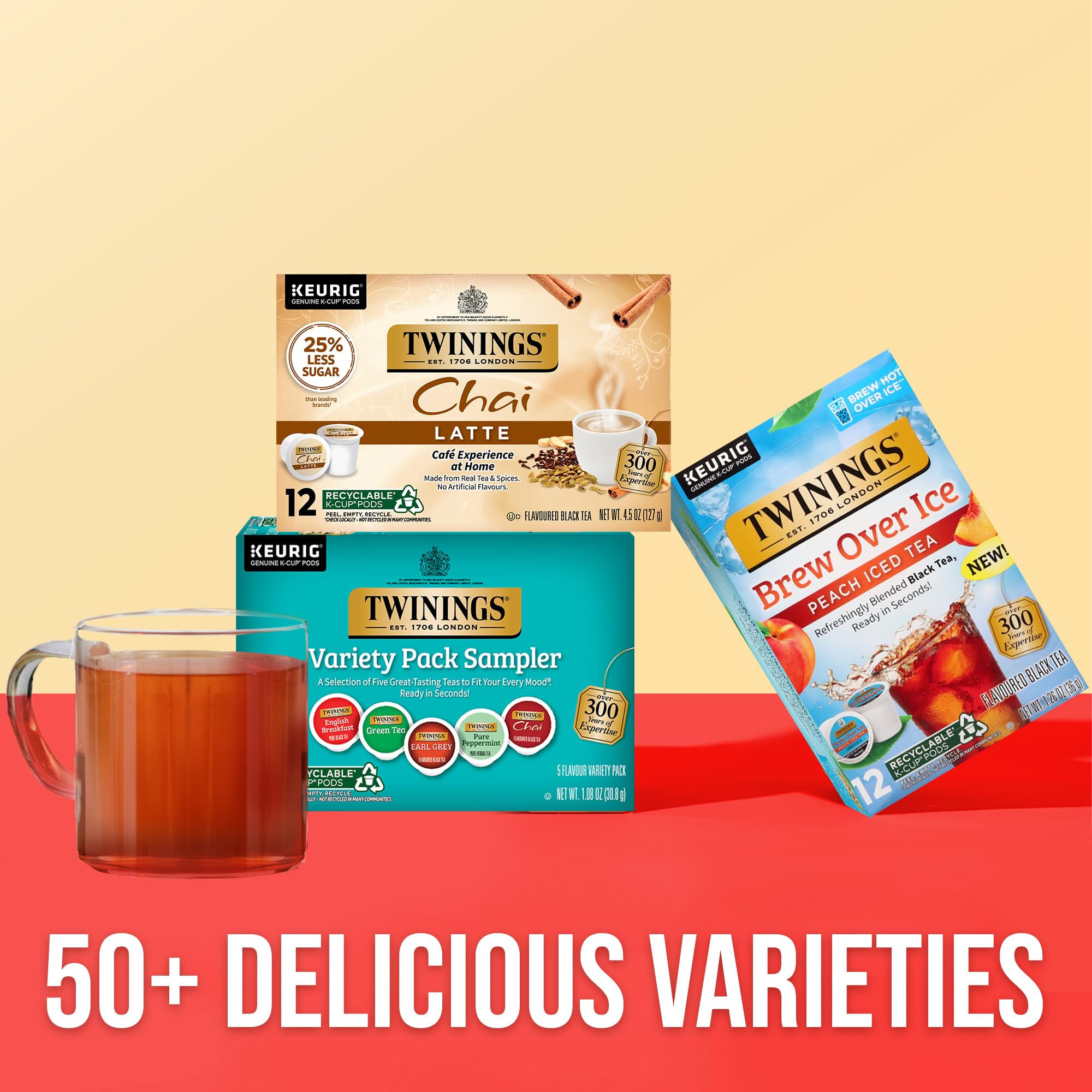 Twinings Pure Peppermint K-Cup offering a cool, refreshing finish
