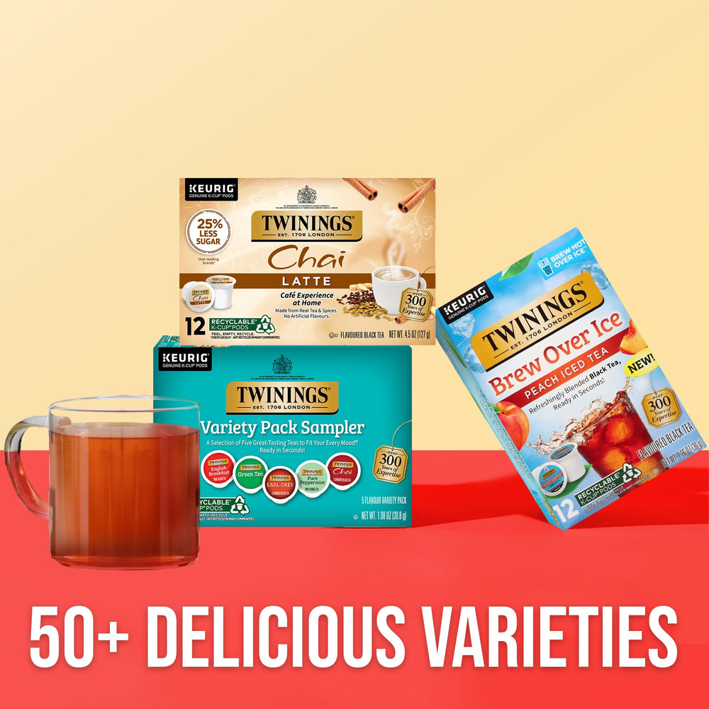 Twinings Pure Peppermint K-Cup offering a cool, refreshing finish