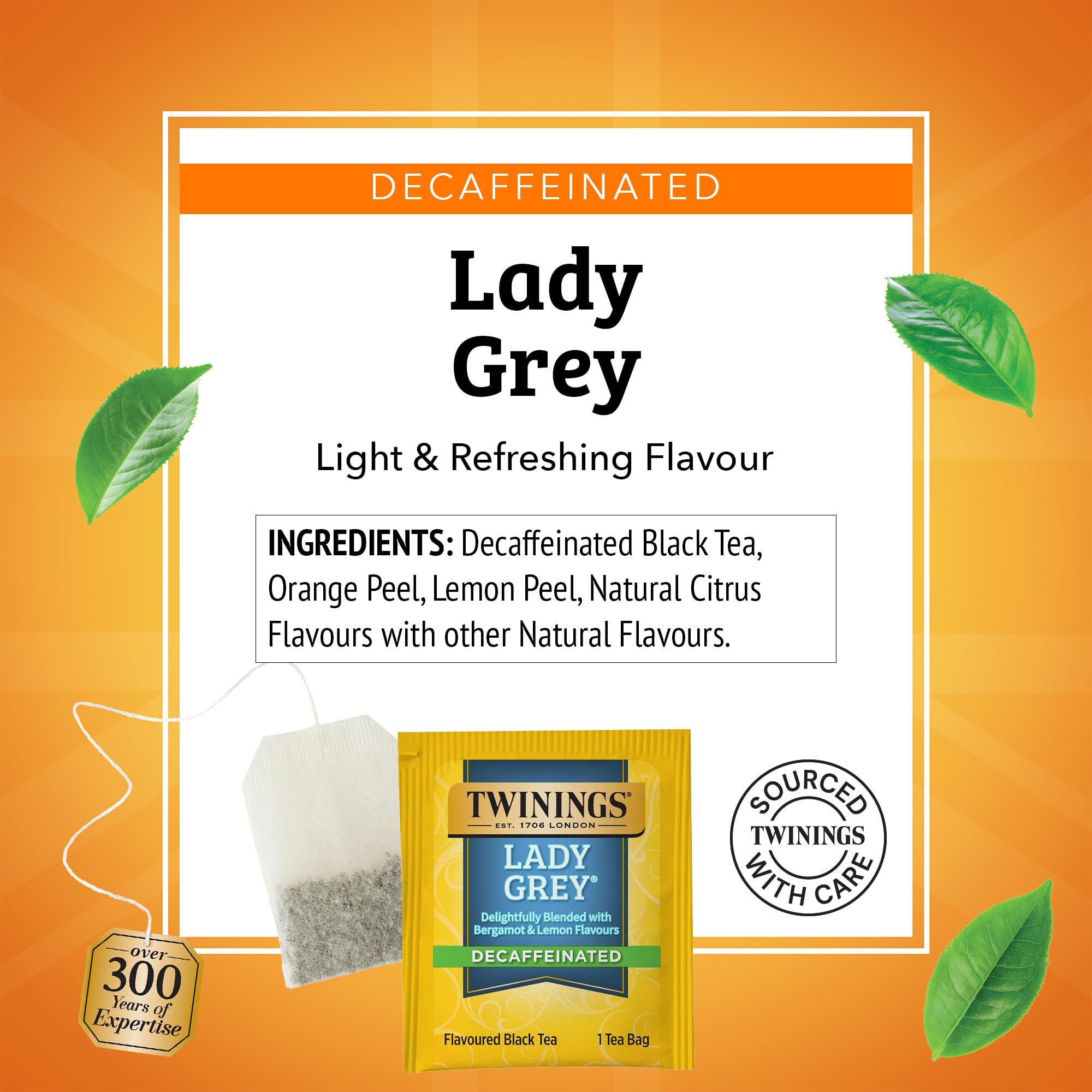 Brewing Twinings Lady Grey reveals bergamot aroma and citrus notes