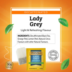 Brewing Twinings Lady Grey reveals bergamot aroma and citrus notes