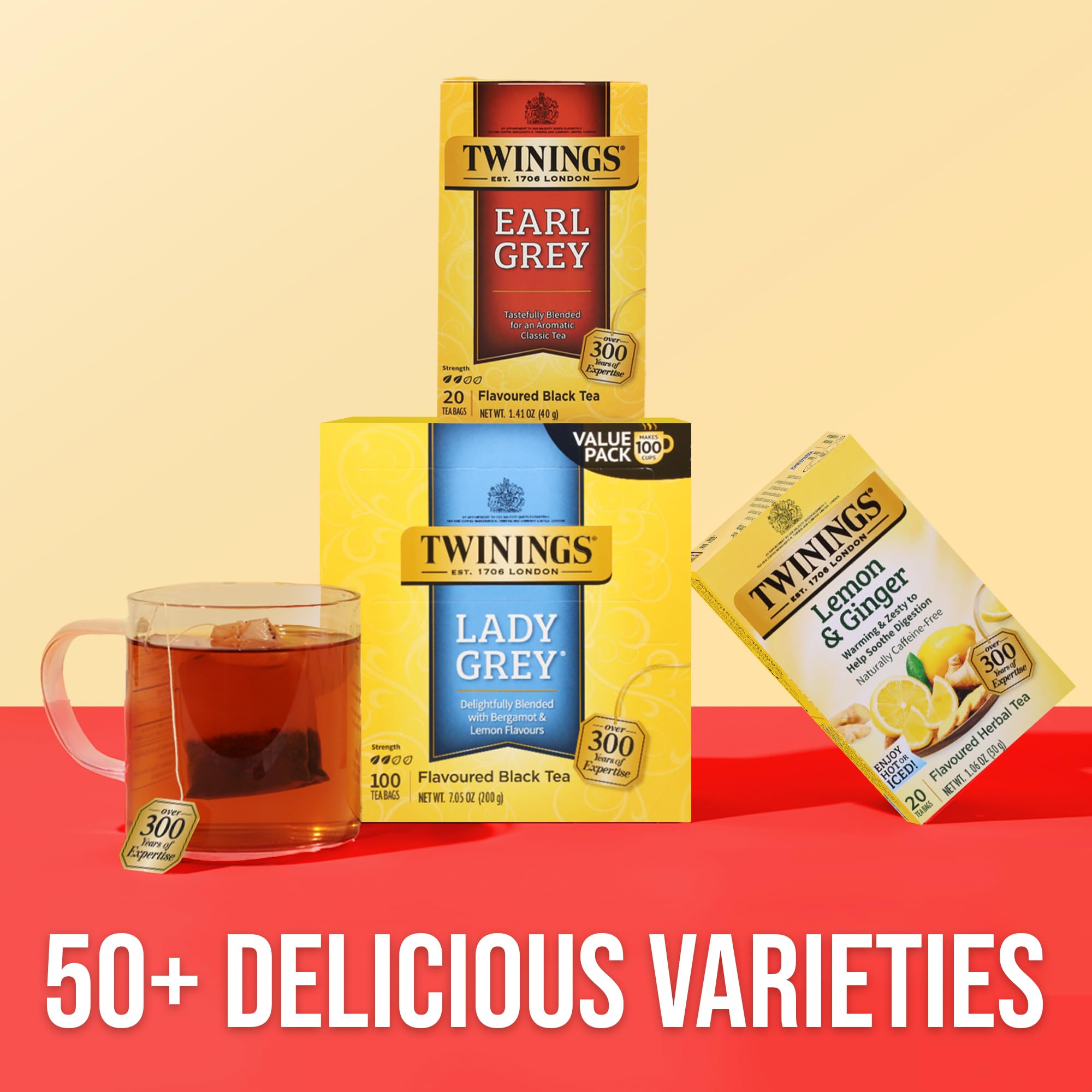 Twinings Lady Grey shines hot or iced with citrus notes.