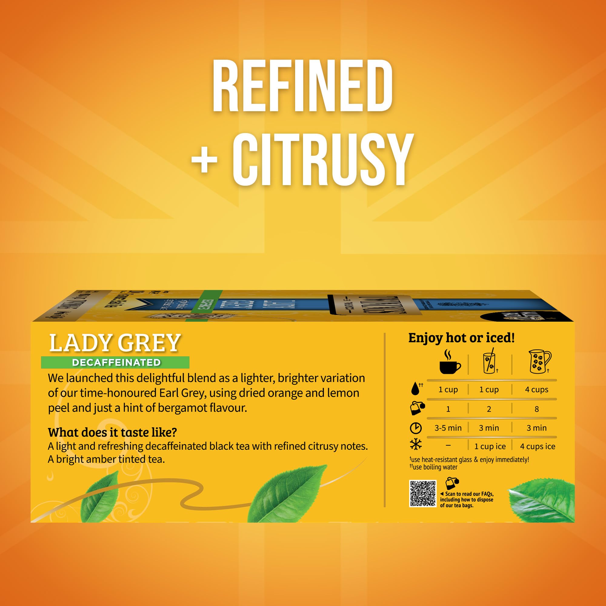 Close-up of orange and lemon peels adding citrus notes in Twinings Lady Grey