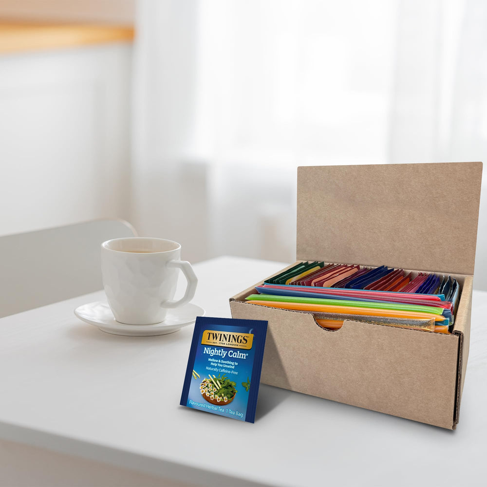 Twinings lemon and ginger tea with zesty, soothing finish.