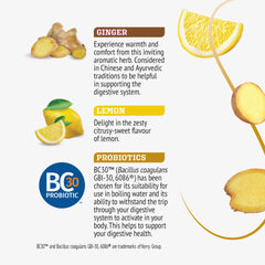 Twinings Lemon & Ginger cup steeping for caffeine-free enjoyment any time