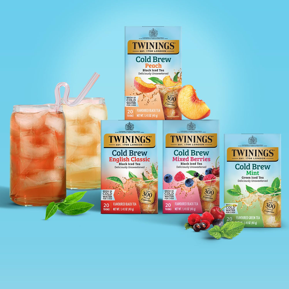 Twinings brand packaging ready for a premium tea moment