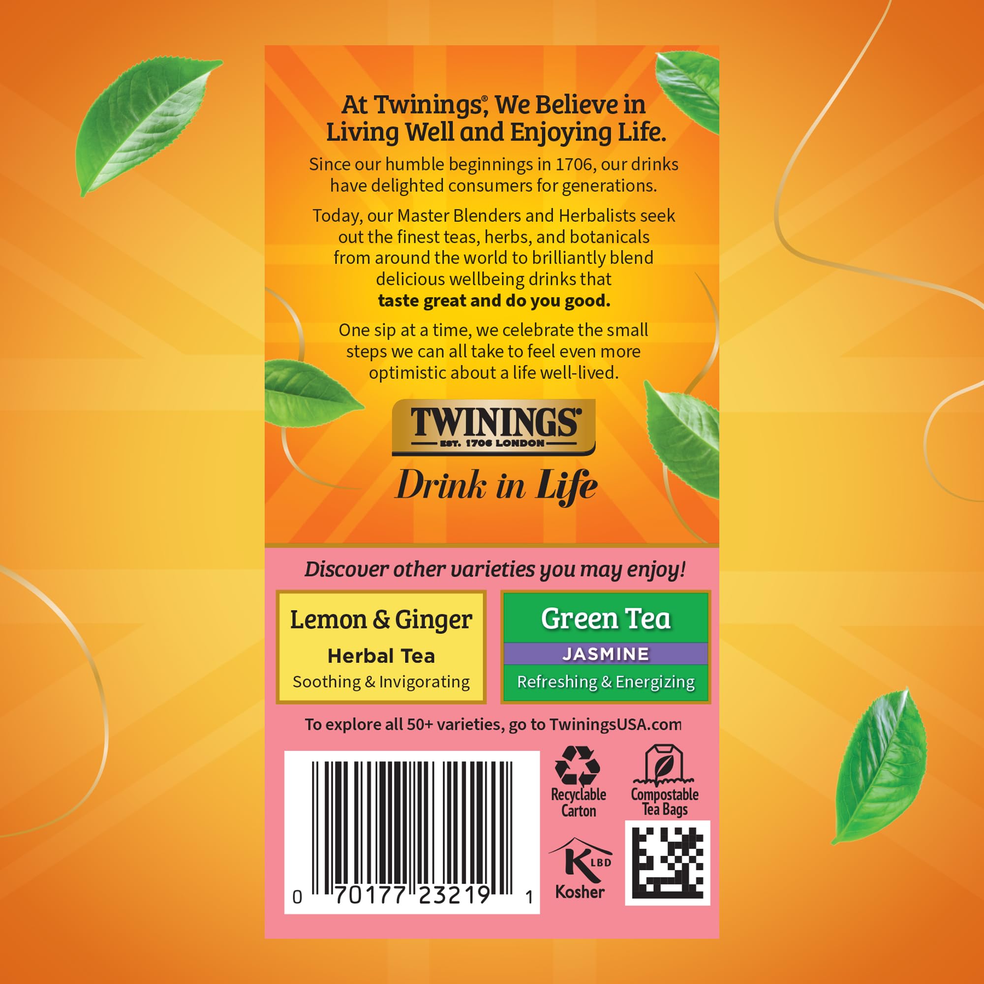 Twinings Raspberry and Lemon aroma elevates hydration with natural fruit notes.