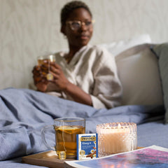 Twinings SleepPlus melatonin label highlighting added unwind support
