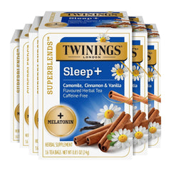 Twinings SleepPlus tea box front for a calming evening ritual