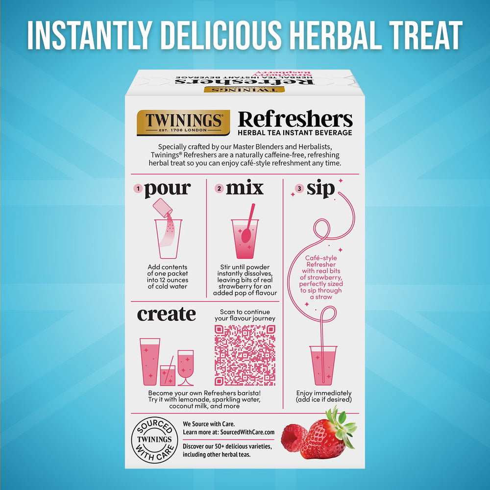 Twinings Refreshers mixed with lemonade offer a sparkling fruit twist