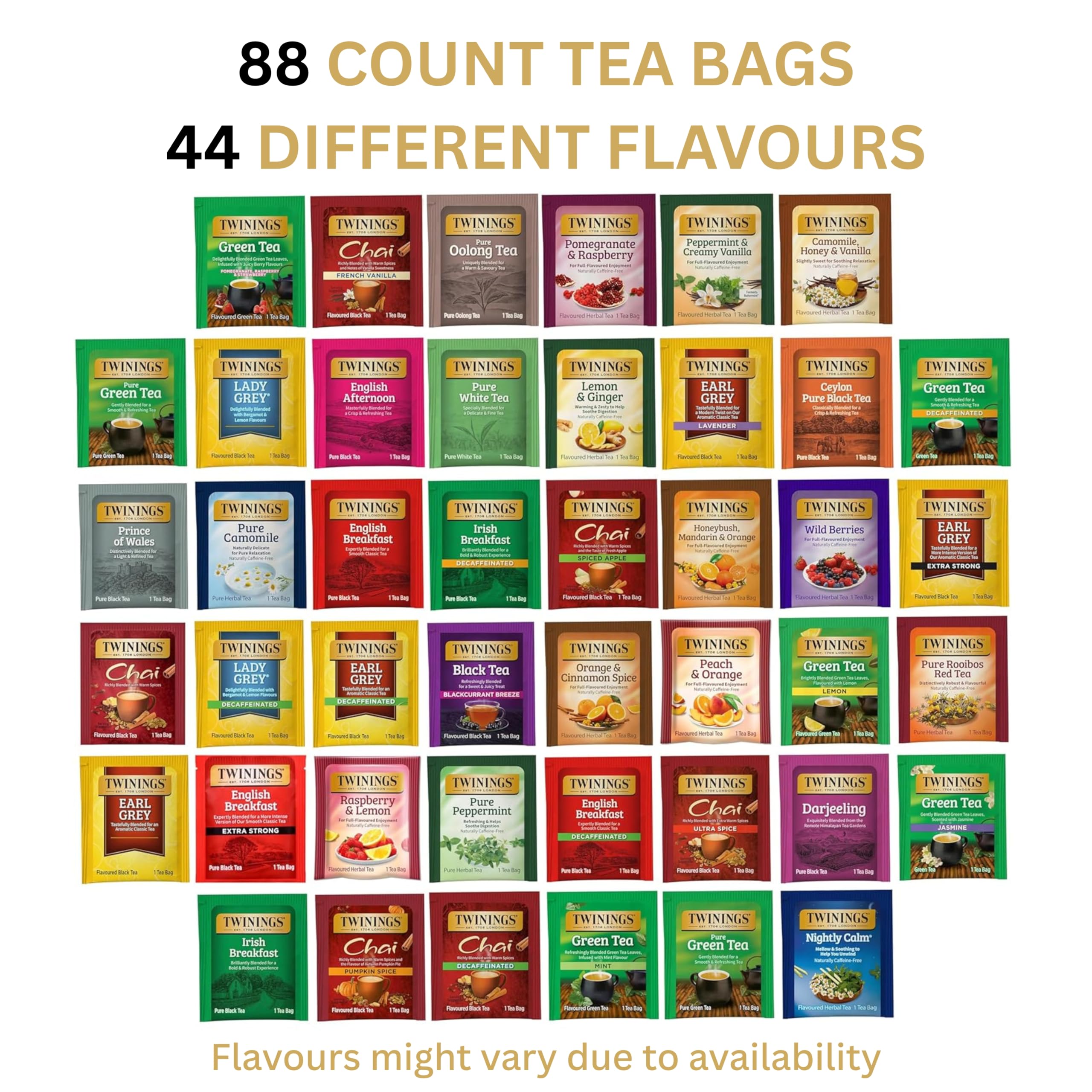 Twinings 44-flavour collection for exploration and gifting