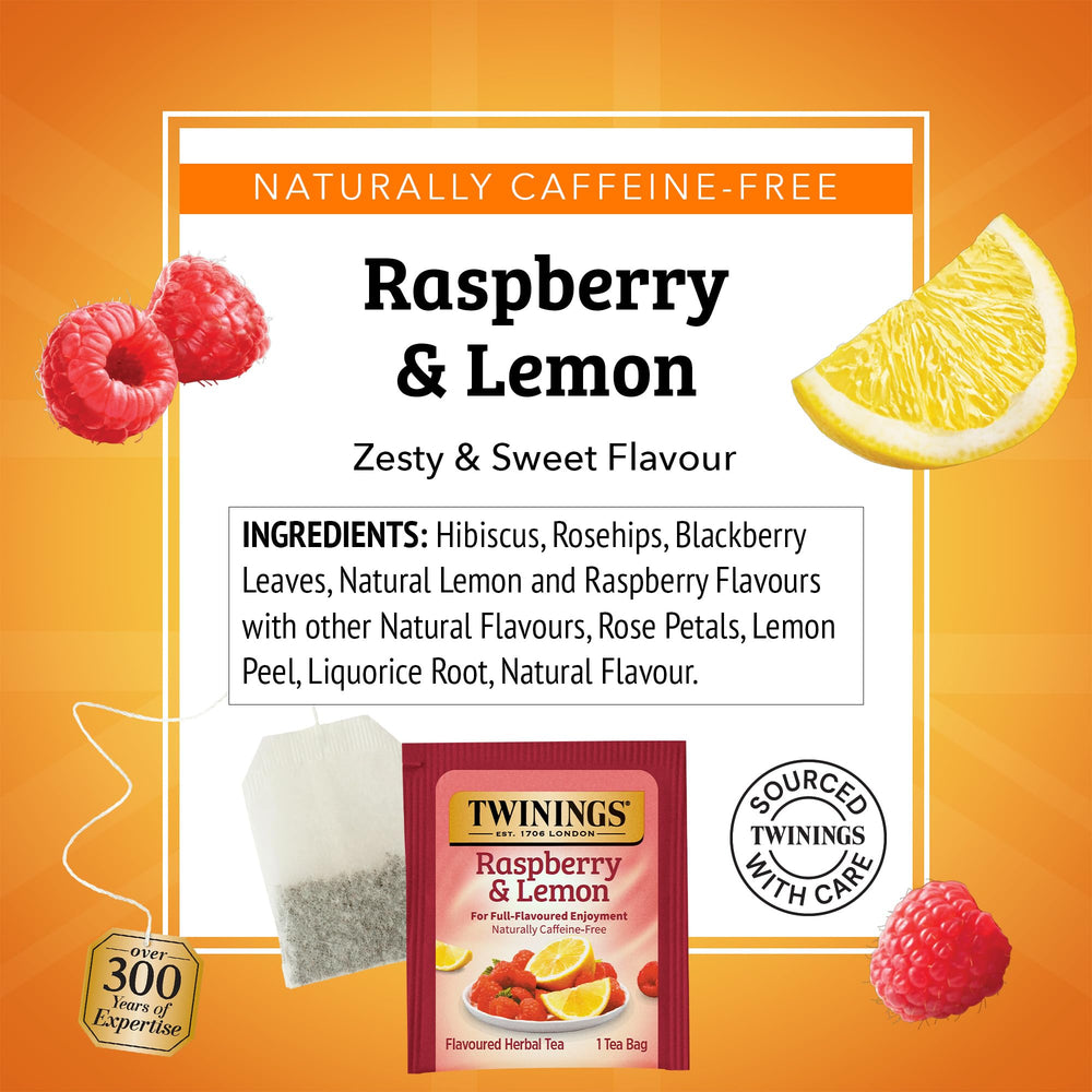 Twinings unsweetened, caffeine-free blend for a calming tea moment.