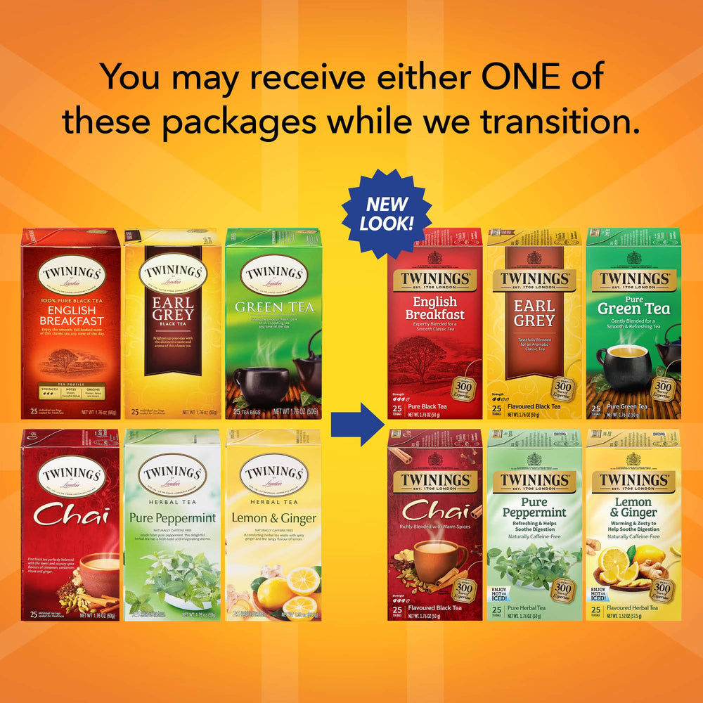 Twinings Earl Grey tea bags in variety pack for citrusy uplifting afternoons