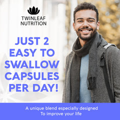 Twinleaf serotonin ingredient blend includes Gotu Kola, Bacopa, and Passionflower for support