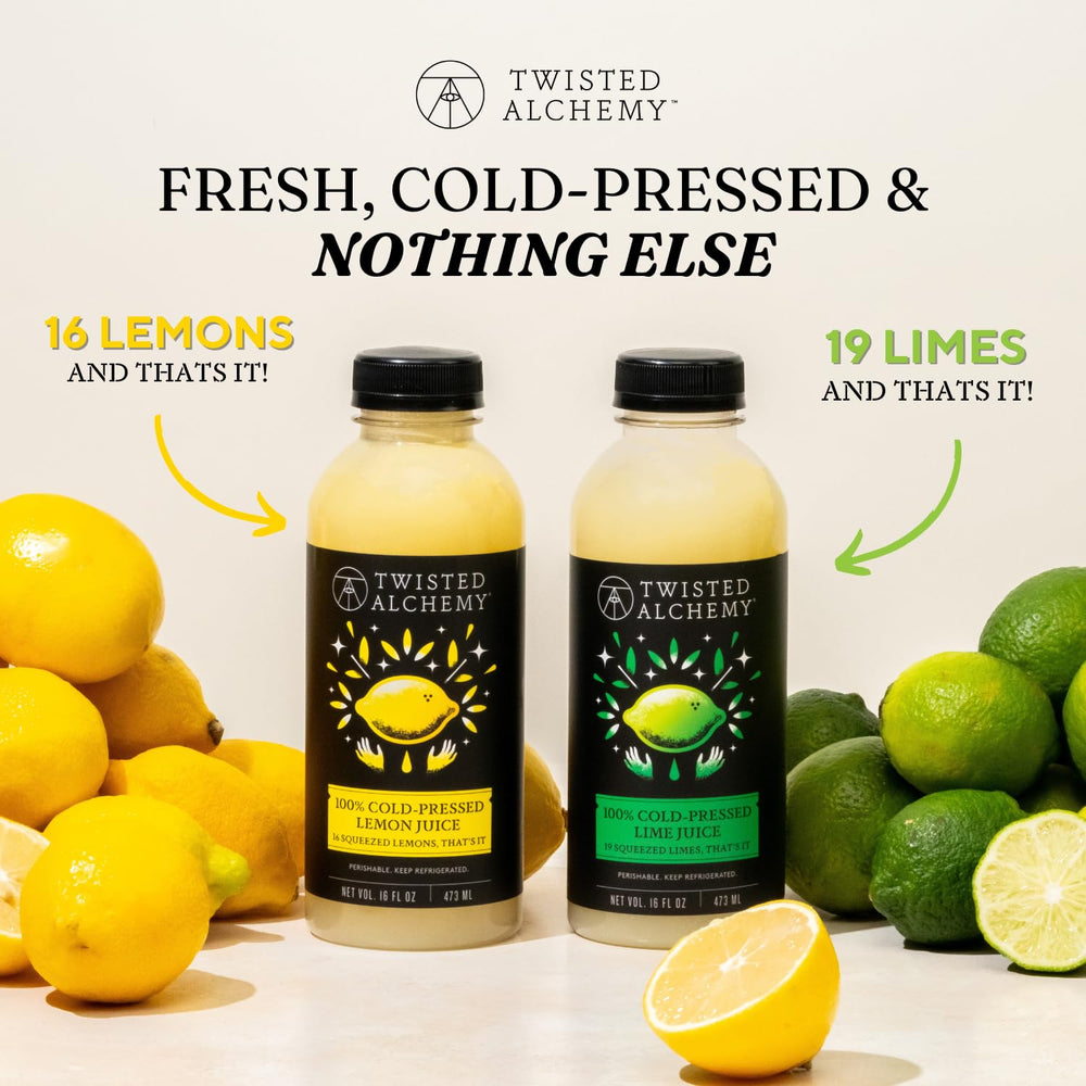 Twisted Alchemy lemon juice kitchen use supports baking and glaze flavors.