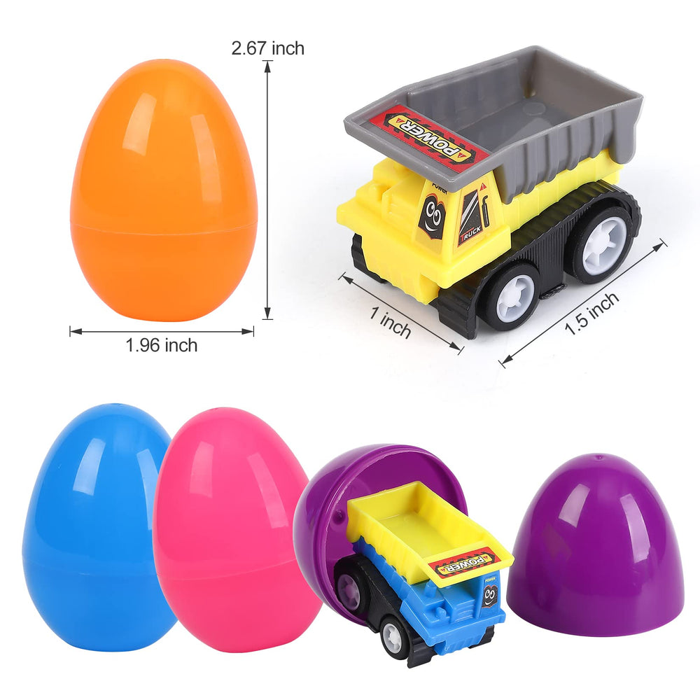 Twister.CK pull-back race cars inside eggs encourage quick, playful racing