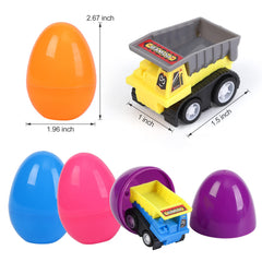 Twister.CK pull-back race cars inside eggs encourage quick, playful racing