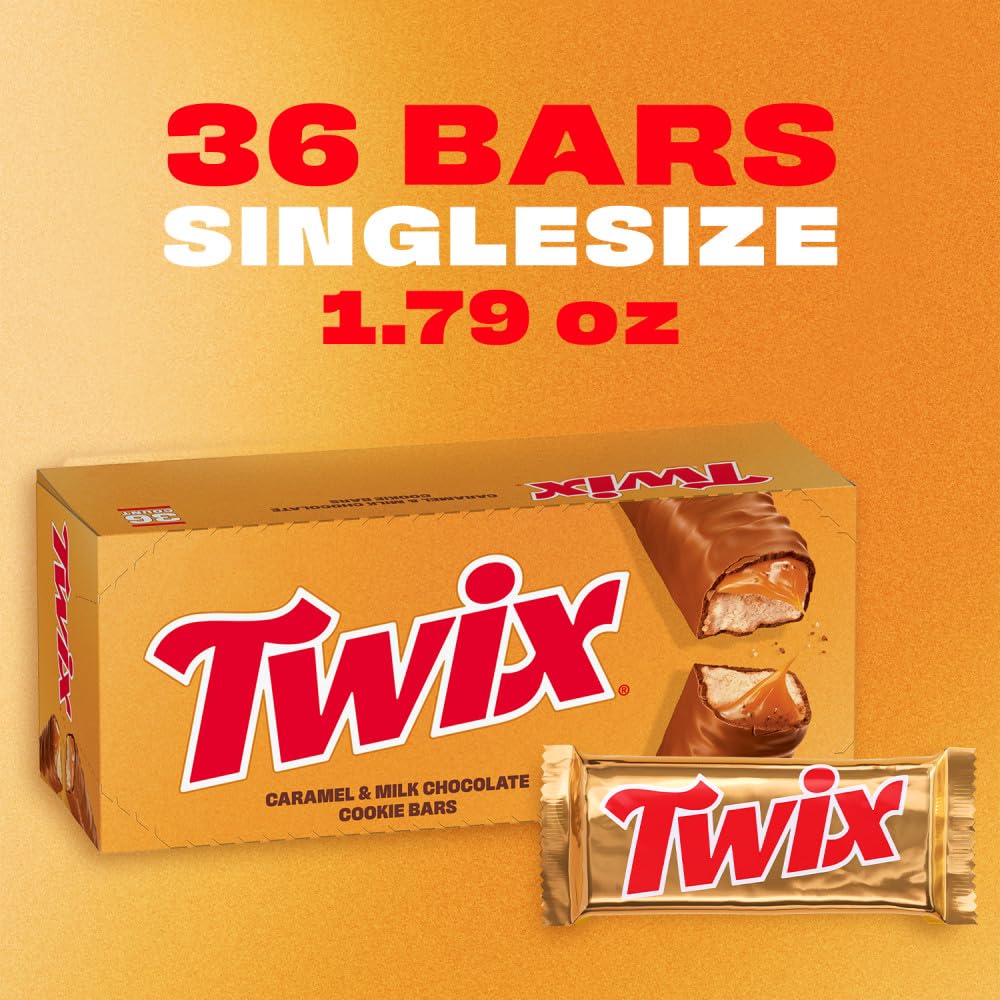 Twix bars on plate suggest shareable dessert or party treat.