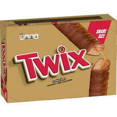 TWIX Caramel Cookie Bars bulk pack with twenty-four individually wrapped servings for sharing