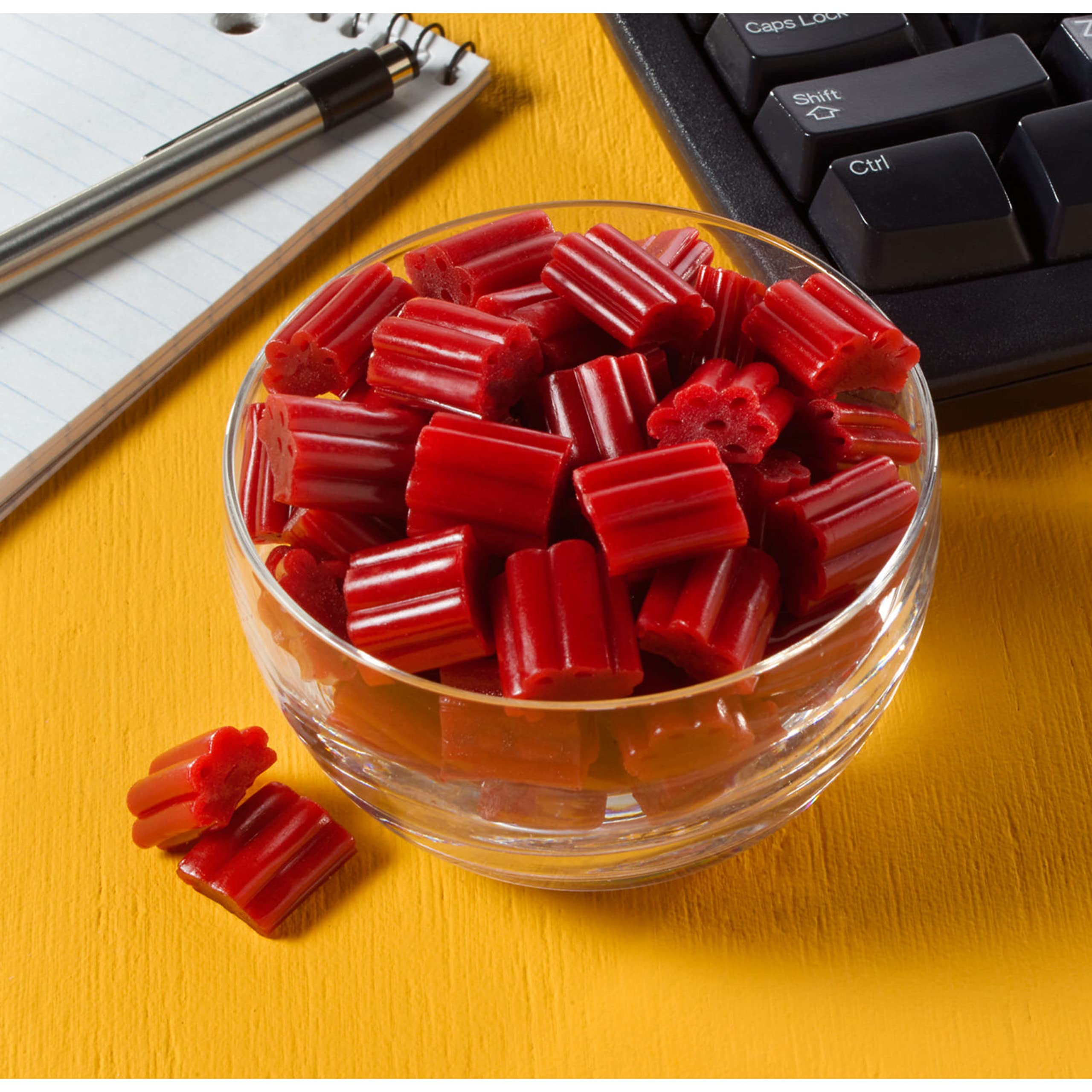 Twizzlers Bites Cherry at a picnic, bite-size treat for outdoors.