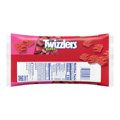 Twizzlers Bites Cherry chewy texture closeup highlighting rich cherry flavor.