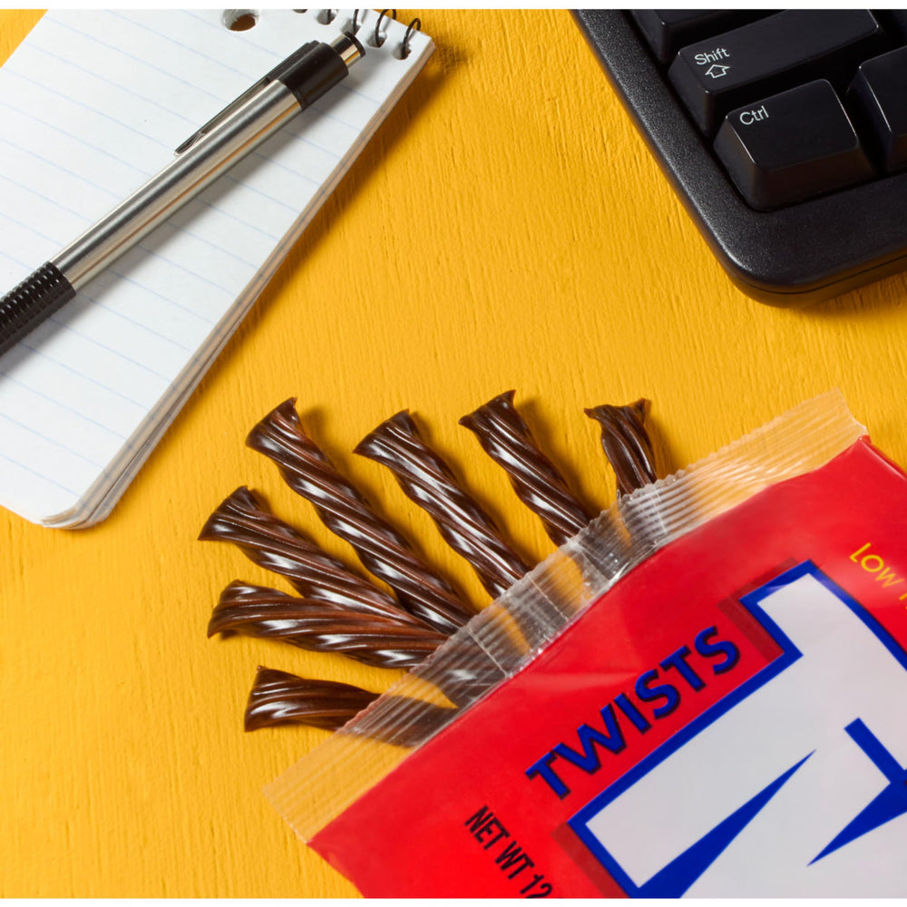 Twizzlers Twists Chocolate Flavor movie night setup, easy to share.