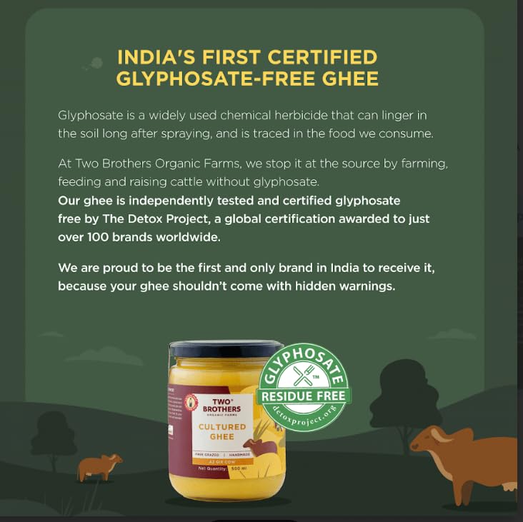 Two Brothers India Farms Nutrient-rich ghee with vitamins and butyric acid