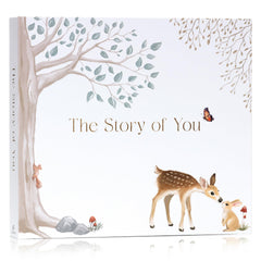 Two Little Dinos baby memory book cover showcases premium craftsmanship for lasting keepsakes.